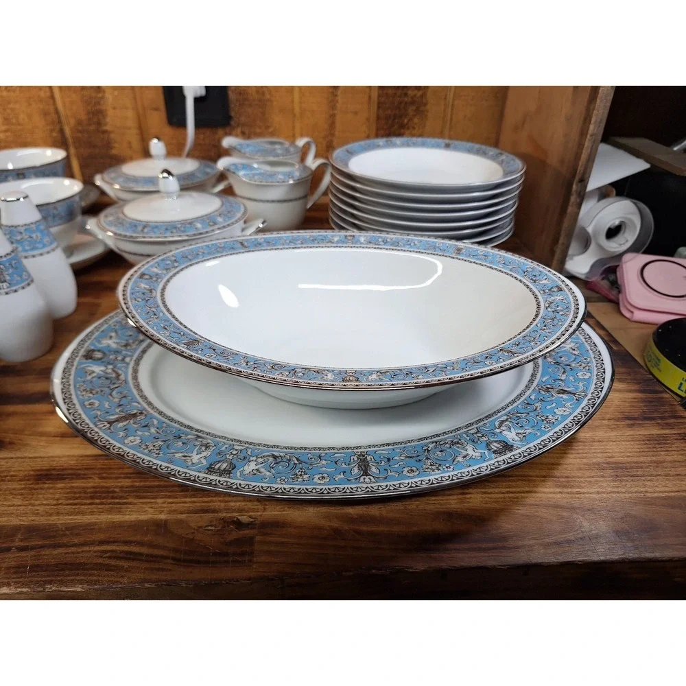 VTG Lot Of 34pc Soup Tea Fine China Sheffield‎ Imperial Deluxe Japan Mythology